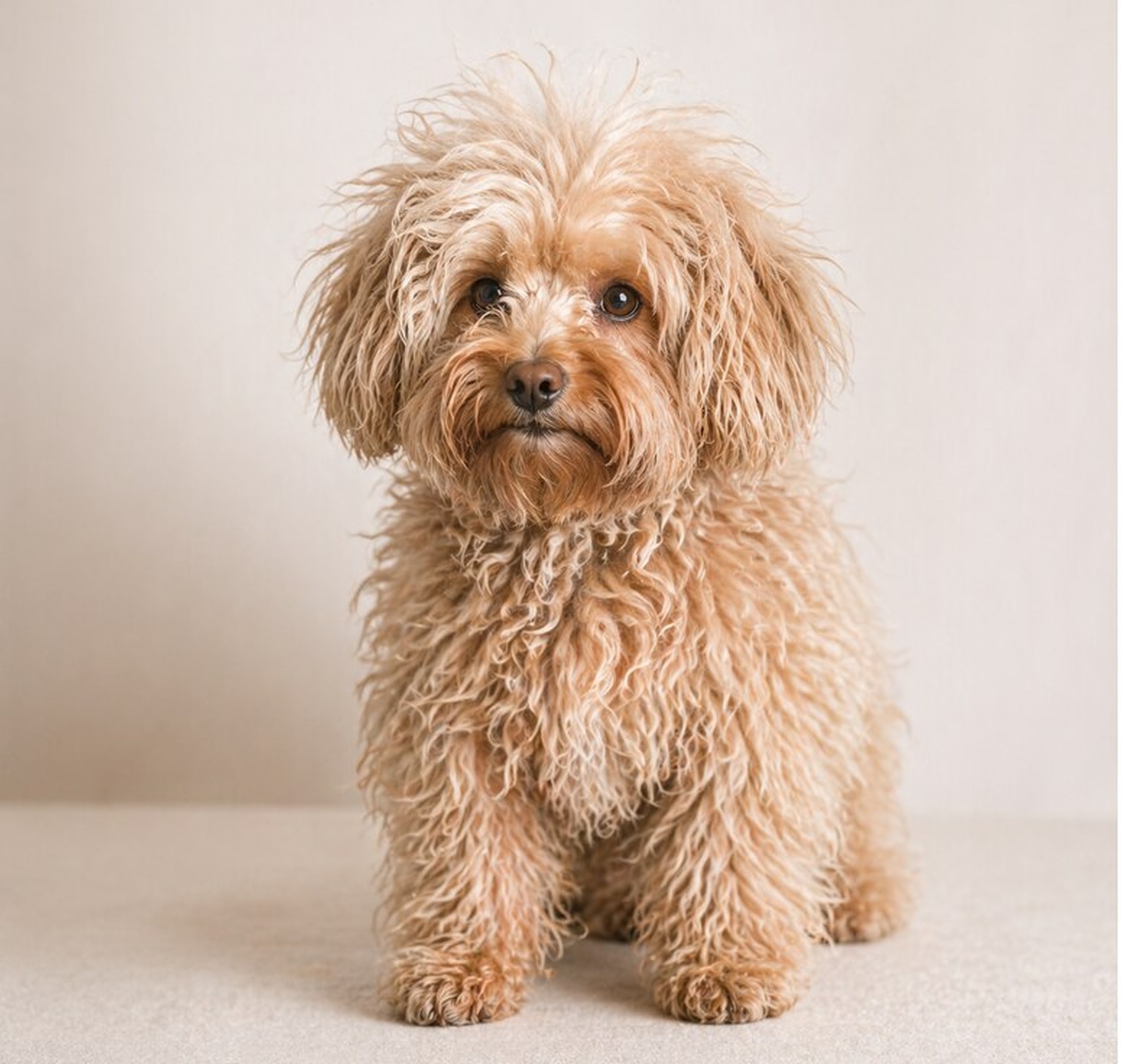 Собака до груминга